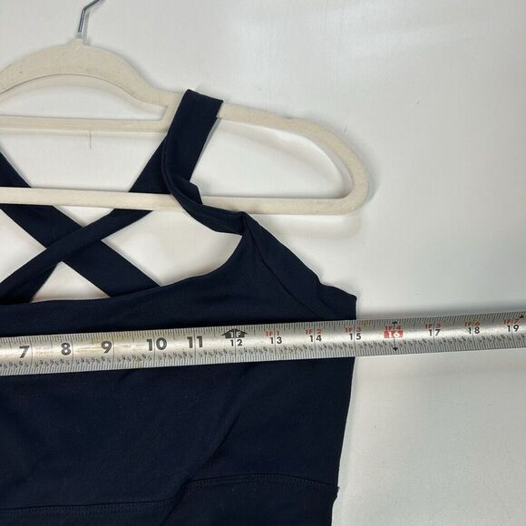 Eddie Bauer Travex Maxi Dress Womens Medium Criss Cross Back Navy Blue Outdoor - Picture 7 of 9